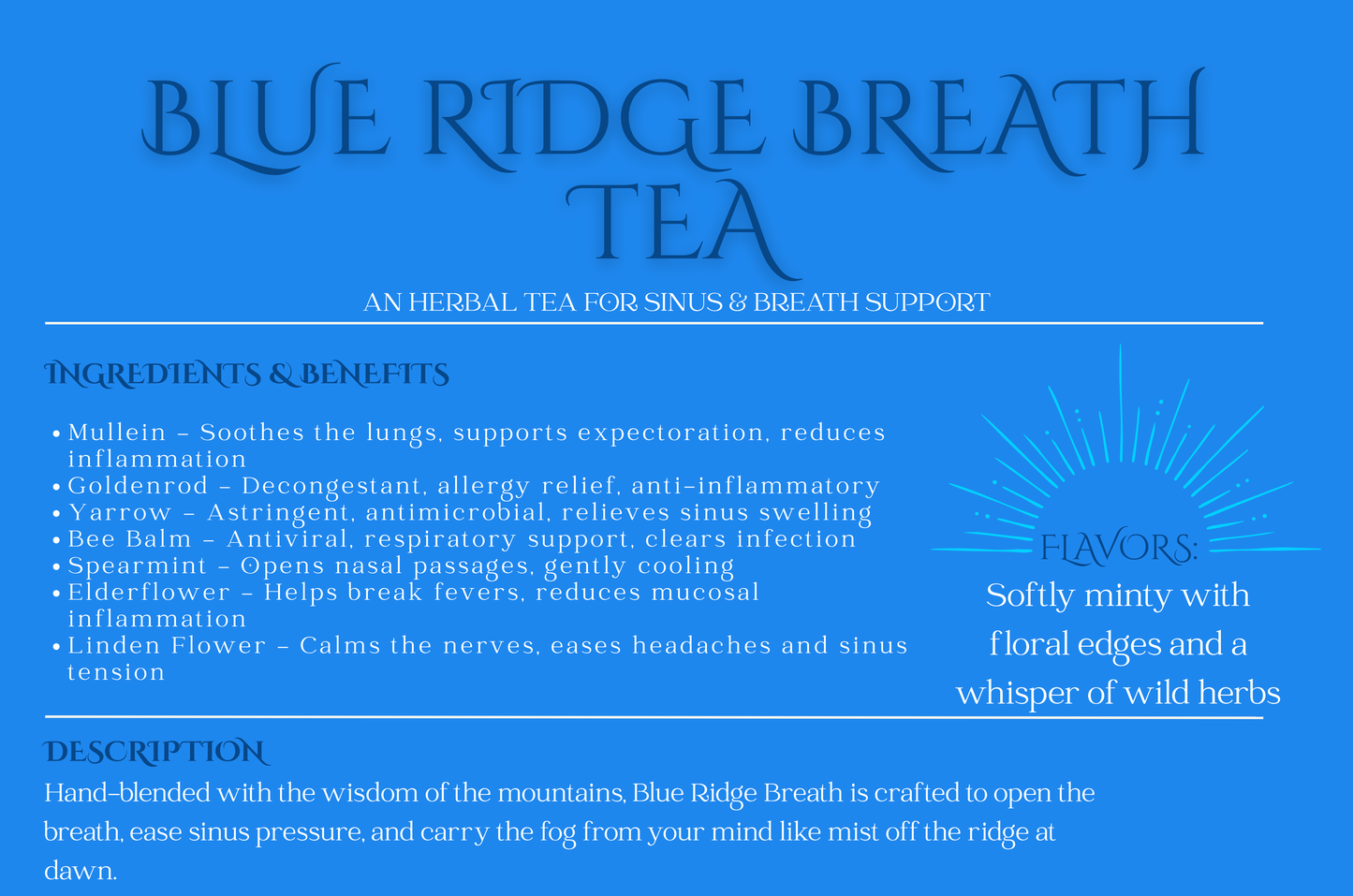 Blue Ridge Breath Tea