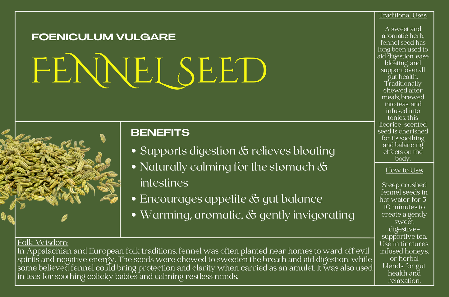 Fennel Seed