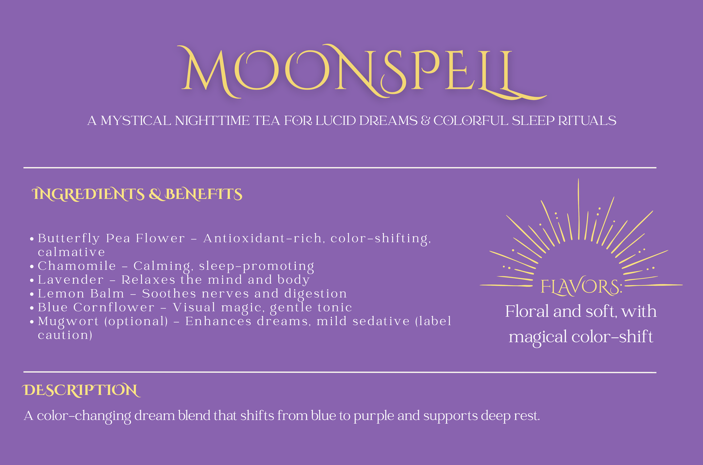 Moonspell Tea