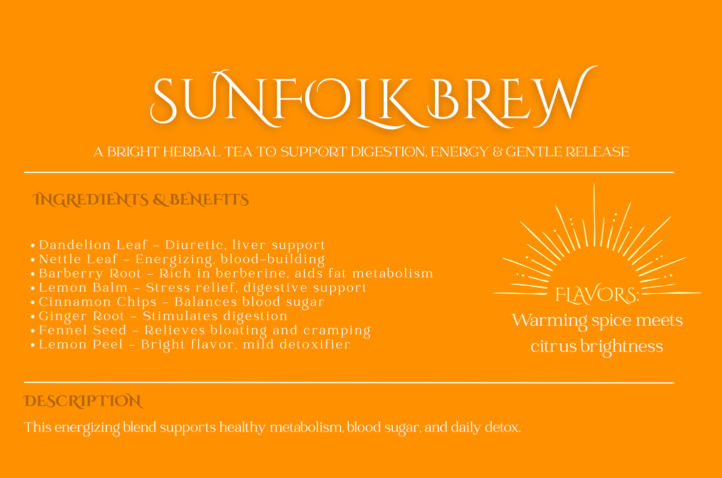 Sunfolk Brew Tea