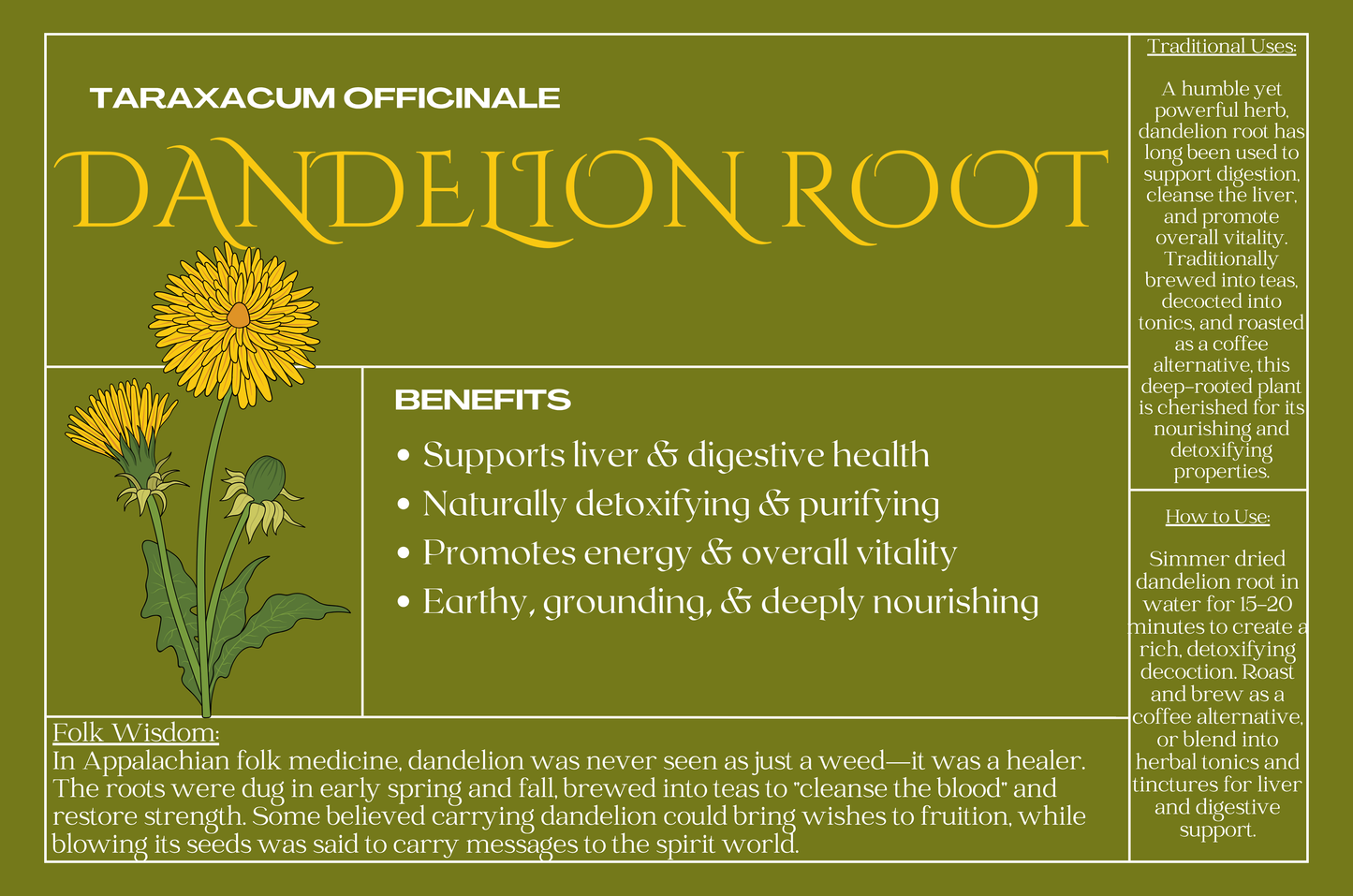 Dandelion Root
