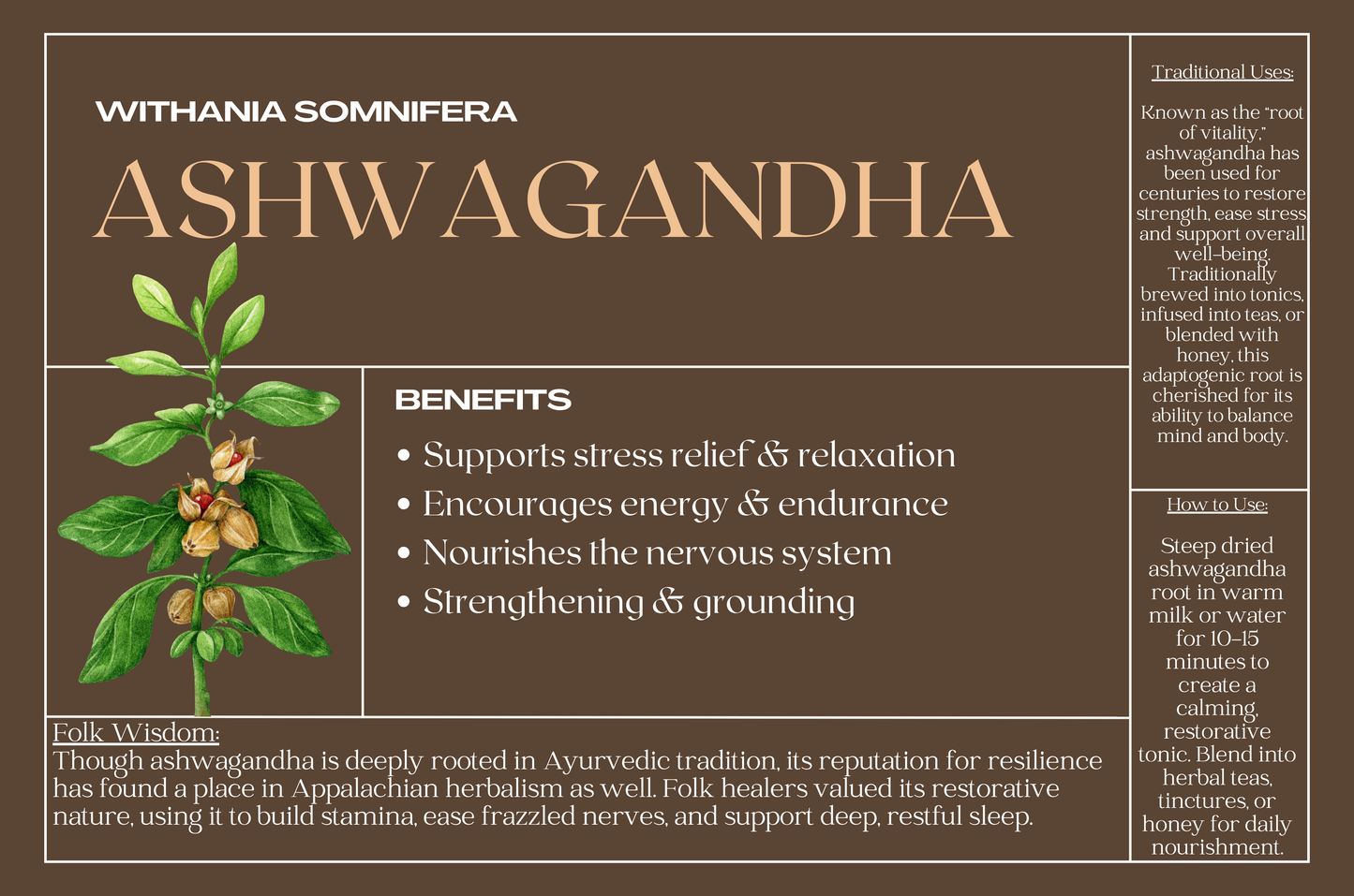 Ashwagandha Root