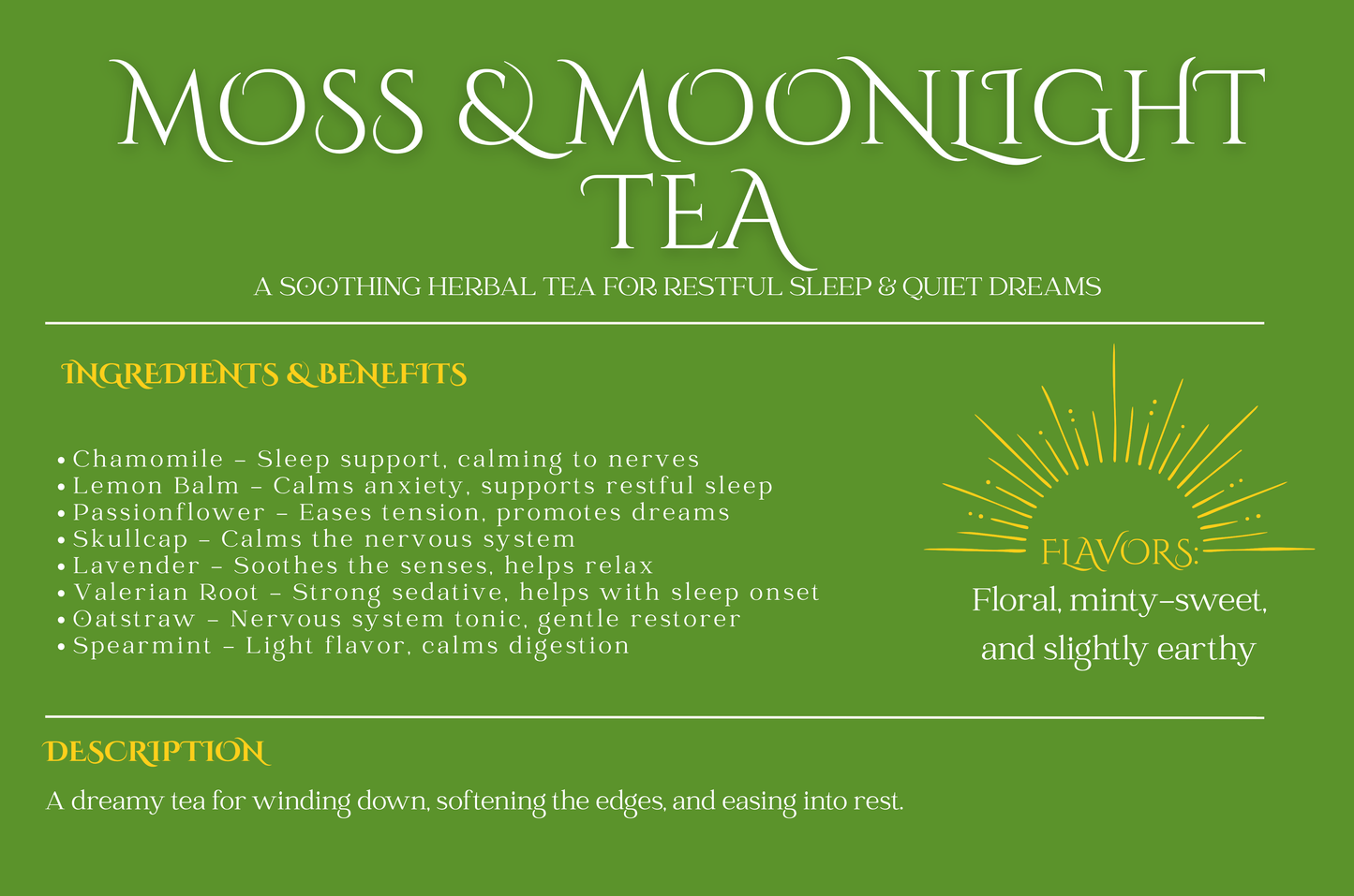 Moss & Moonlight Tea